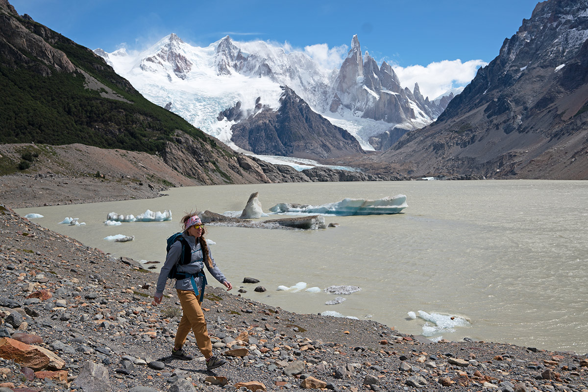 Danner Trail 2650 Campo GTX (hiking along a glacial lake in Patagonia)